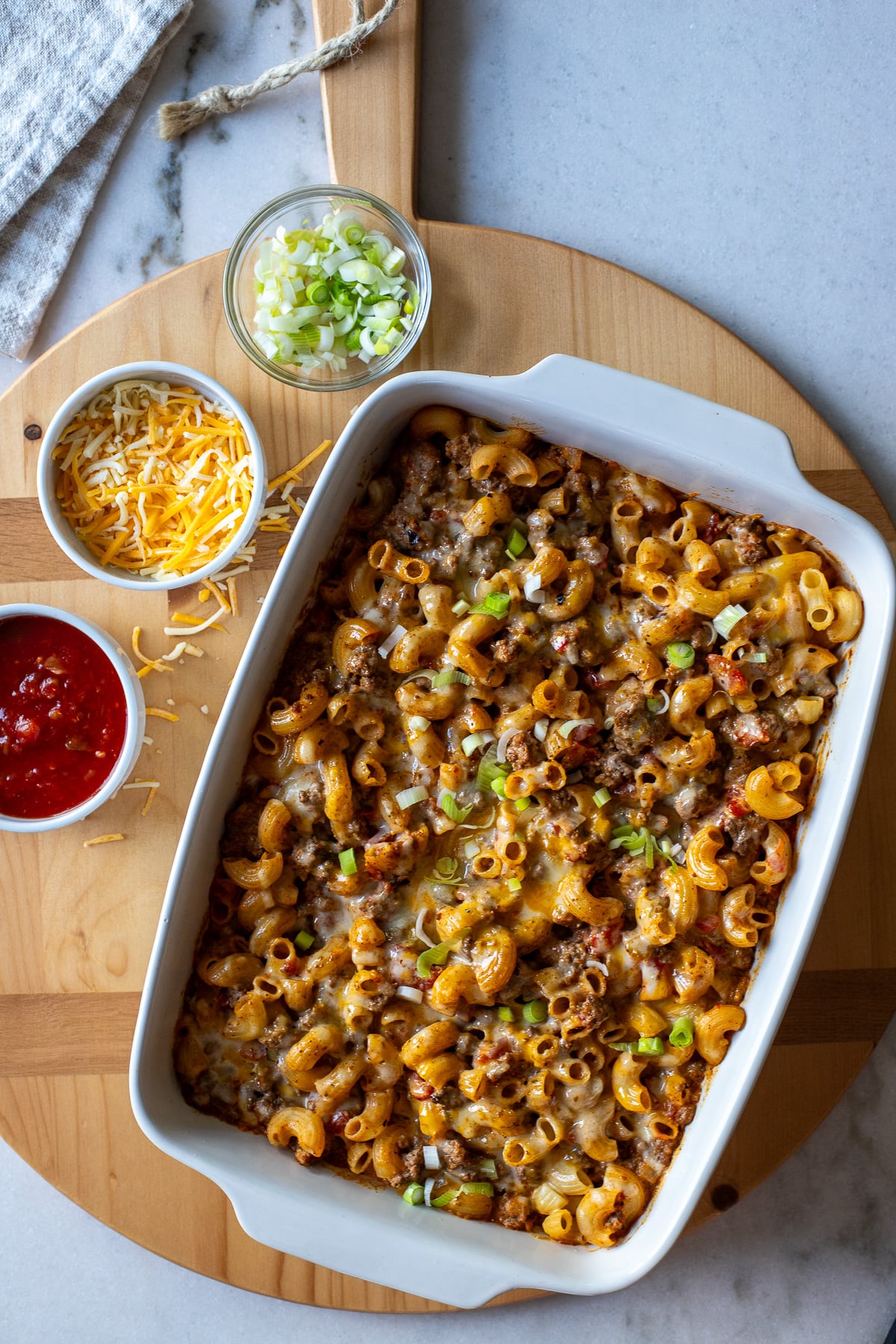 Beef Enchilada Pasta - The Beach House Kitchen